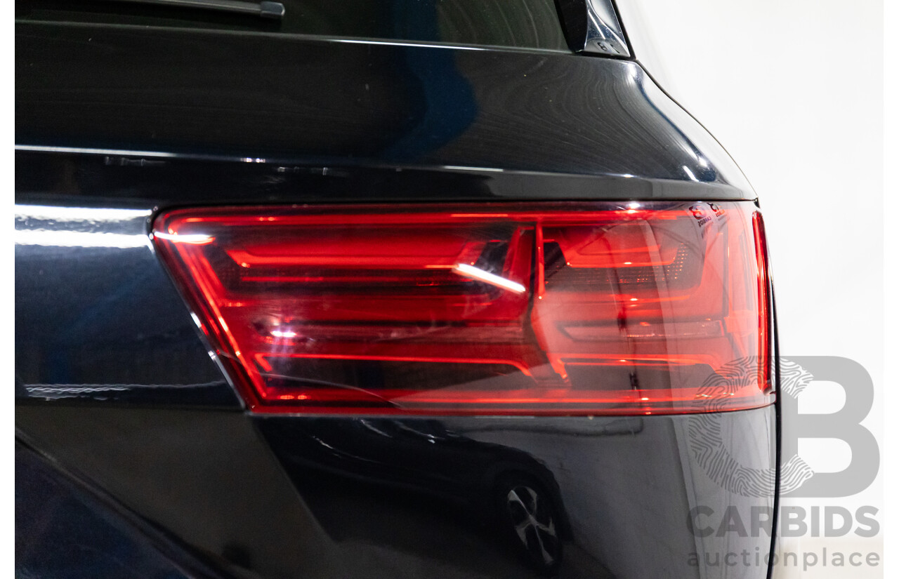 08/2017 Audi Q7 3.0 TDI Quattro (AWD) 4M MY18 4d Wagon Night Black Turbo Diesel V6 3.0L