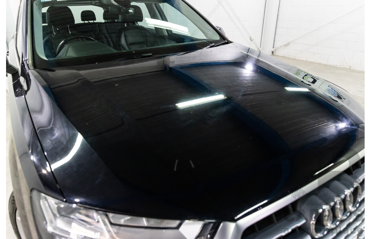 08/2017 Audi Q7 3.0 TDI Quattro (AWD) 4M MY18 4d Wagon Night Black Turbo Diesel V6 3.0L