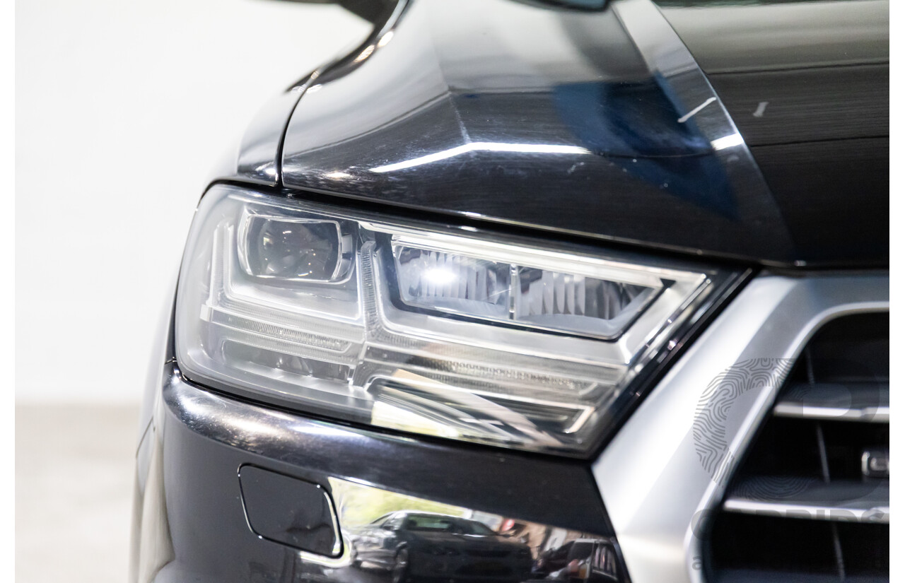 08/2017 Audi Q7 3.0 TDI Quattro (AWD) 4M MY18 4d Wagon Night Black Turbo Diesel V6 3.0L