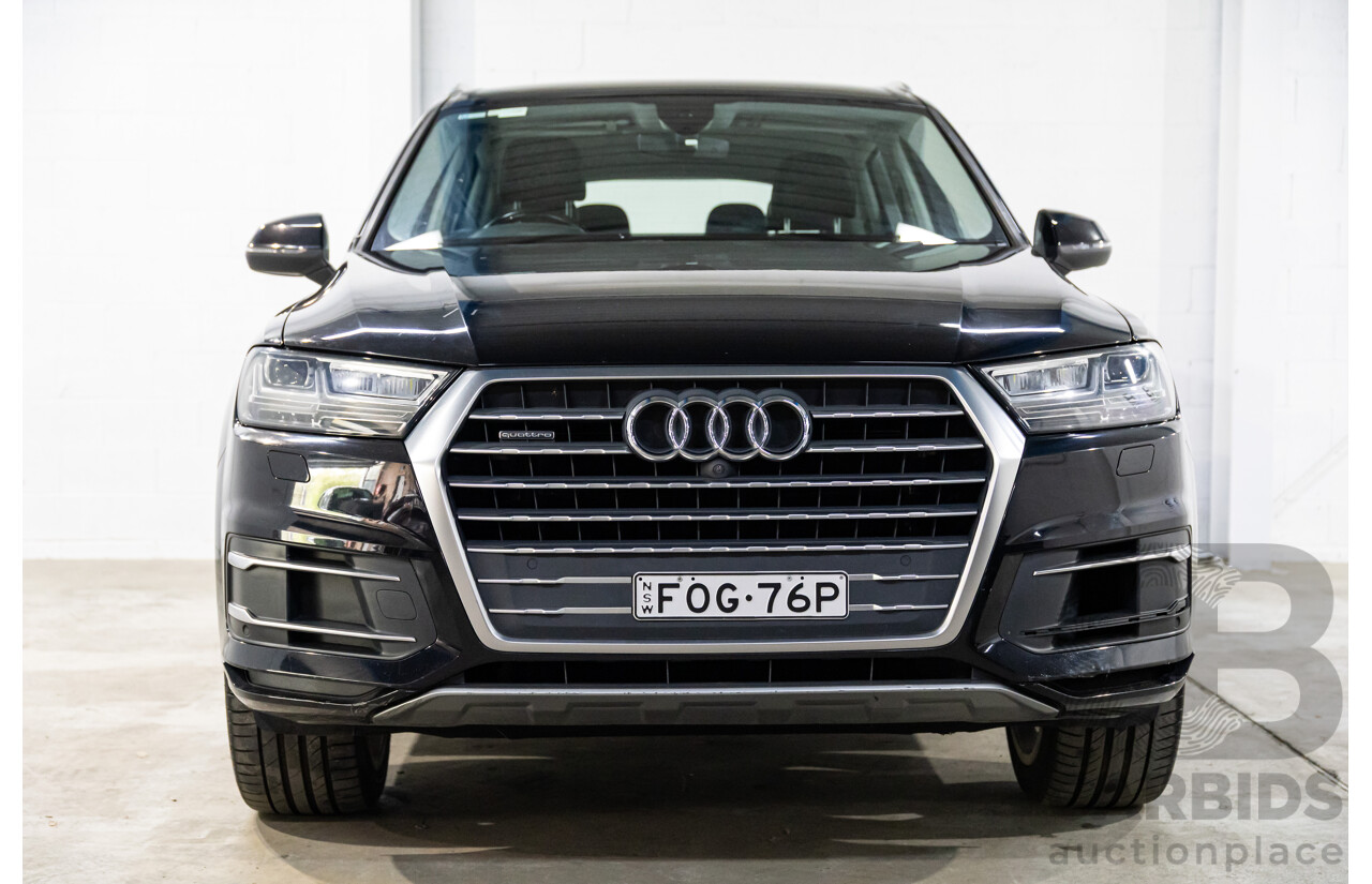 08/2017 Audi Q7 3.0 TDI Quattro (AWD) 4M MY18 4d Wagon Night Black Turbo Diesel V6 3.0L