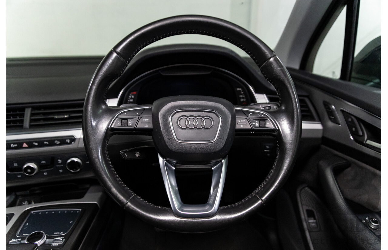 08/2017 Audi Q7 3.0 TDI Quattro (AWD) 4M MY18 4d Wagon Night Black Turbo Diesel V6 3.0L