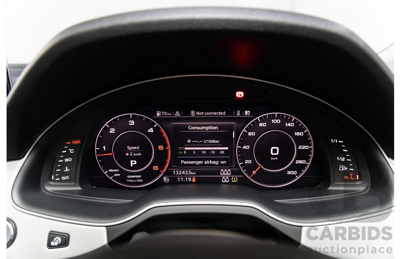 08/2017 Audi Q7 3.0 TDI Quattro (AWD) 4M MY18 4d Wagon Night Black Turbo Diesel V6 3.0L