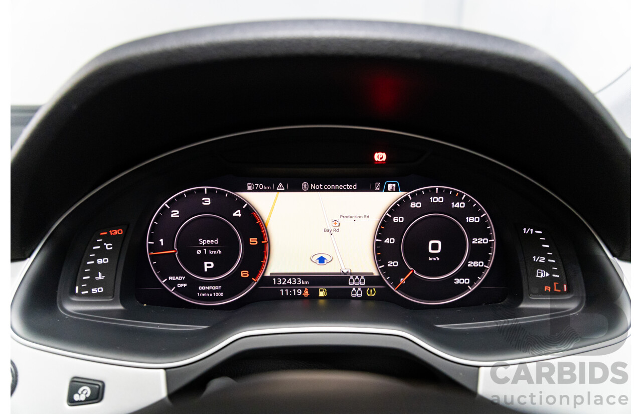 08/2017 Audi Q7 3.0 TDI Quattro (AWD) 4M MY18 4d Wagon Night Black Turbo Diesel V6 3.0L