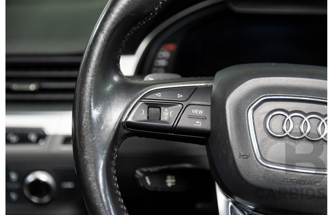 08/2017 Audi Q7 3.0 TDI Quattro (AWD) 4M MY18 4d Wagon Night Black Turbo Diesel V6 3.0L