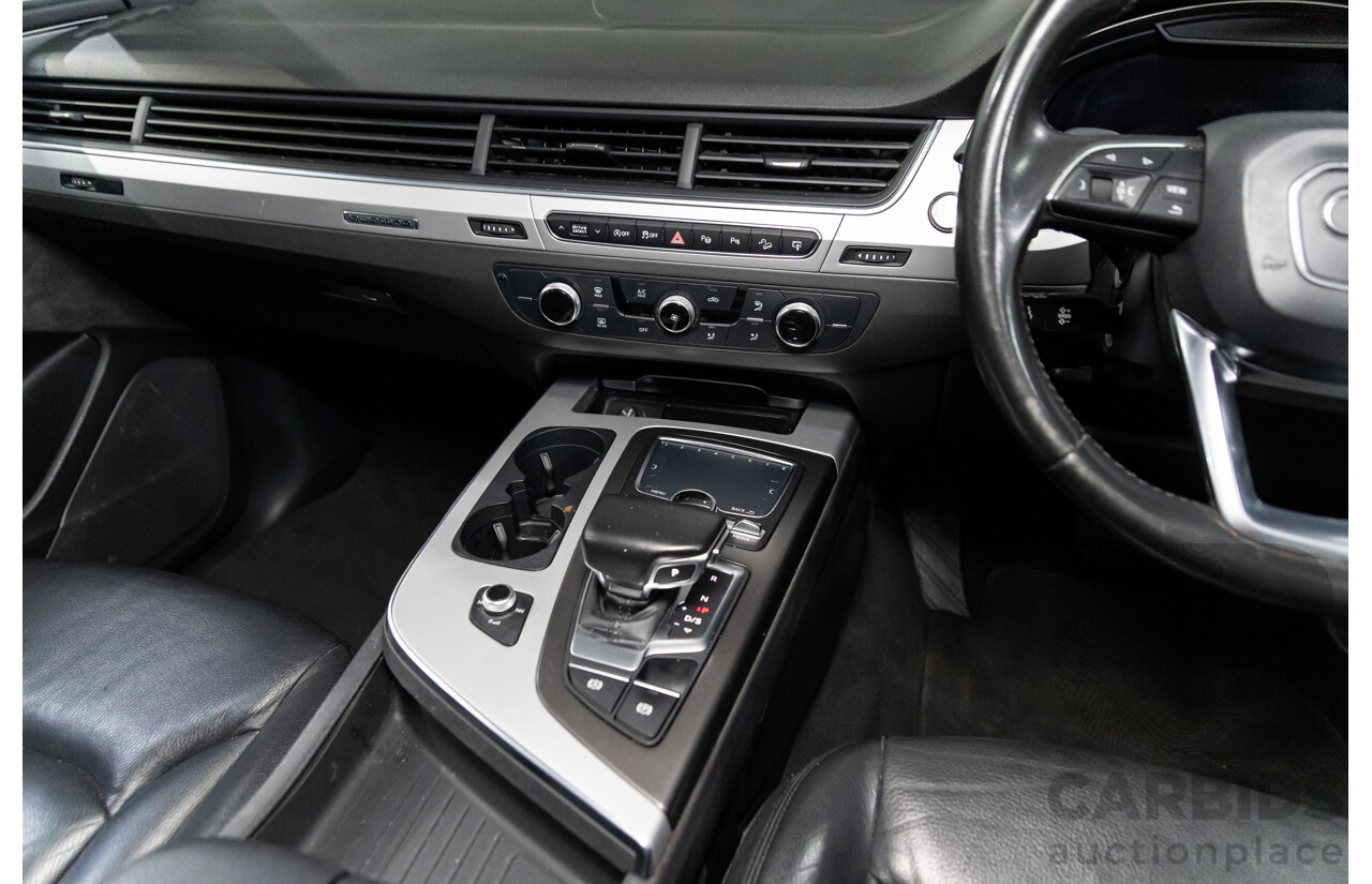 08/2017 Audi Q7 3.0 TDI Quattro (AWD) 4M MY18 4d Wagon Night Black Turbo Diesel V6 3.0L