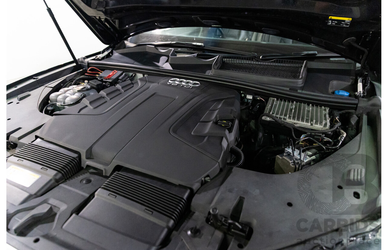 08/2017 Audi Q7 3.0 TDI Quattro (AWD) 4M MY18 4d Wagon Night Black Turbo Diesel V6 3.0L