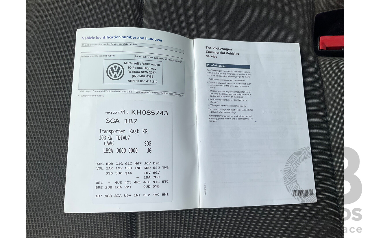 04/2019 Volkswagen Transporter TDI 340 SWB LOW FWD T6 MY19 Van Candy White 2.0L