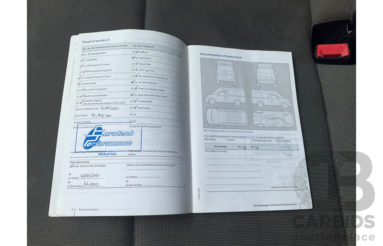 04/2019 Volkswagen Transporter TDI 340 SWB LOW FWD T6 MY19 Van Candy White 2.0L