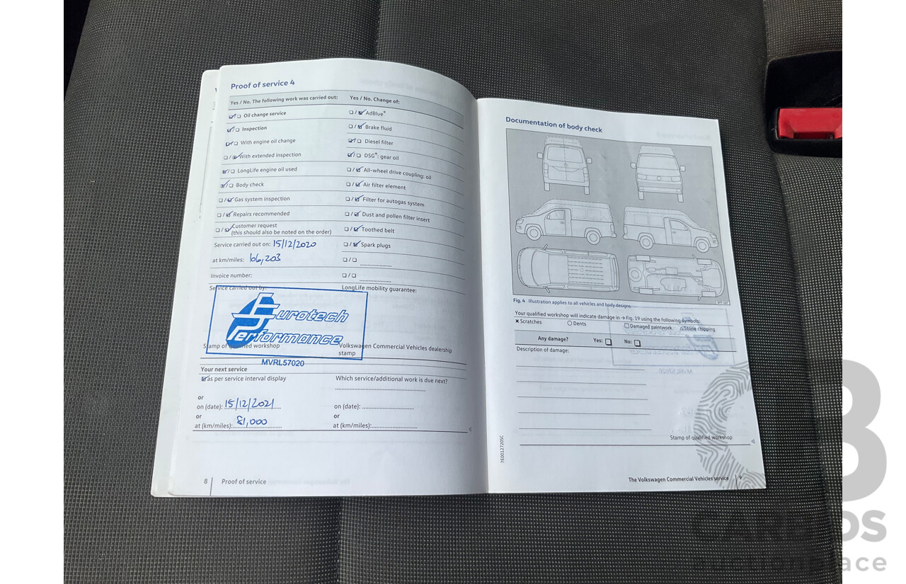 04/2019 Volkswagen Transporter TDI 340 SWB LOW FWD T6 MY19 Van Candy White 2.0L