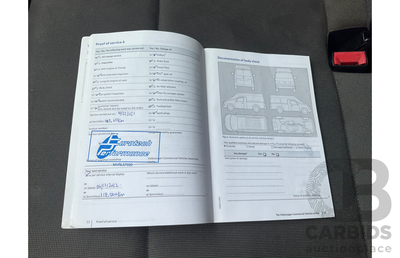 04/2019 Volkswagen Transporter TDI 340 SWB LOW FWD T6 MY19 Van Candy White 2.0L