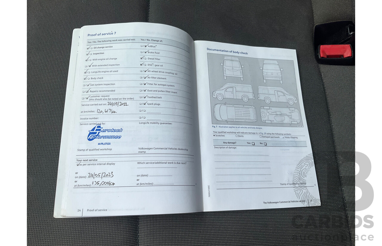 04/2019 Volkswagen Transporter TDI 340 SWB LOW FWD T6 MY19 Van Candy White 2.0L