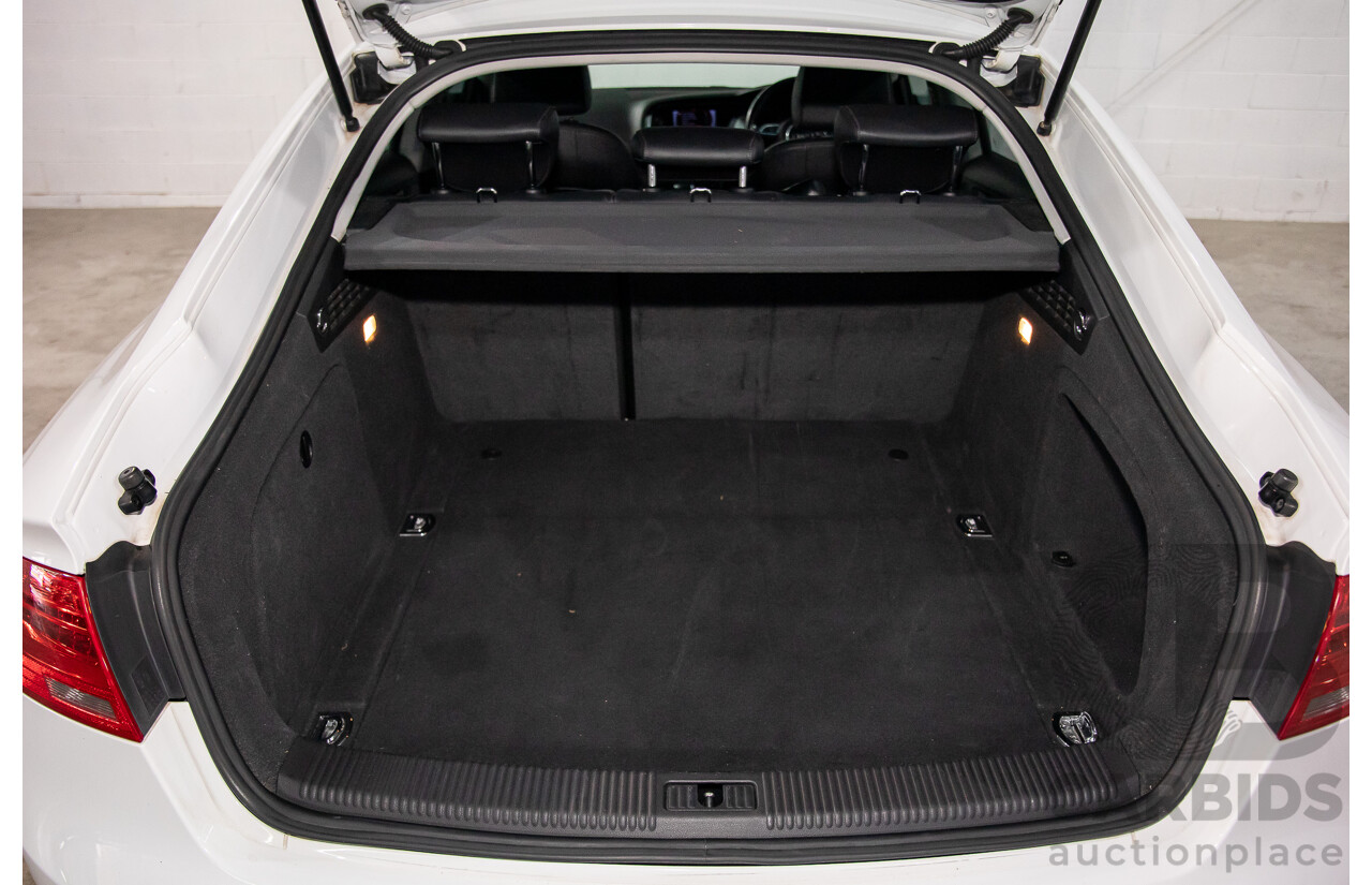 1/2012 Audi A5 Sportback 1.8 TFSI 8T MY12.5 5d Hatchback Ibis White Turbo 1.8L