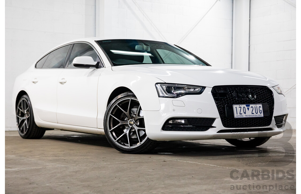 1/2012 Audi A5 Sportback 1.8 TFSI 8T MY12.5 5d Hatchback Ibis White Turbo 1.8L