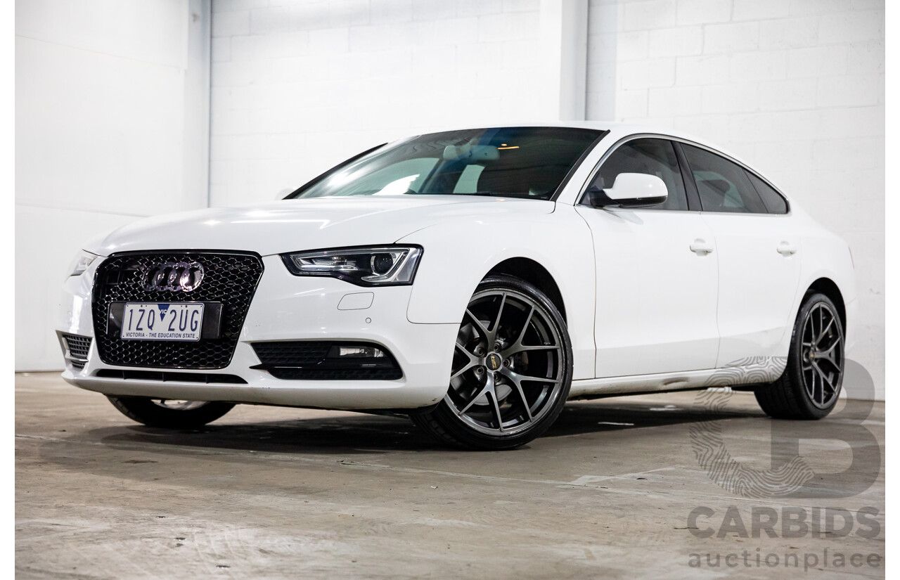 1/2012 Audi A5 Sportback 1.8 TFSI 8T MY12.5 5d Hatchback Ibis White Turbo 1.8L