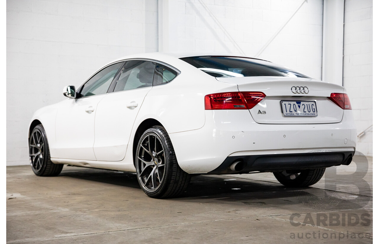 1/2012 Audi A5 Sportback 1.8 TFSI 8T MY12.5 5d Hatchback Ibis White Turbo 1.8L