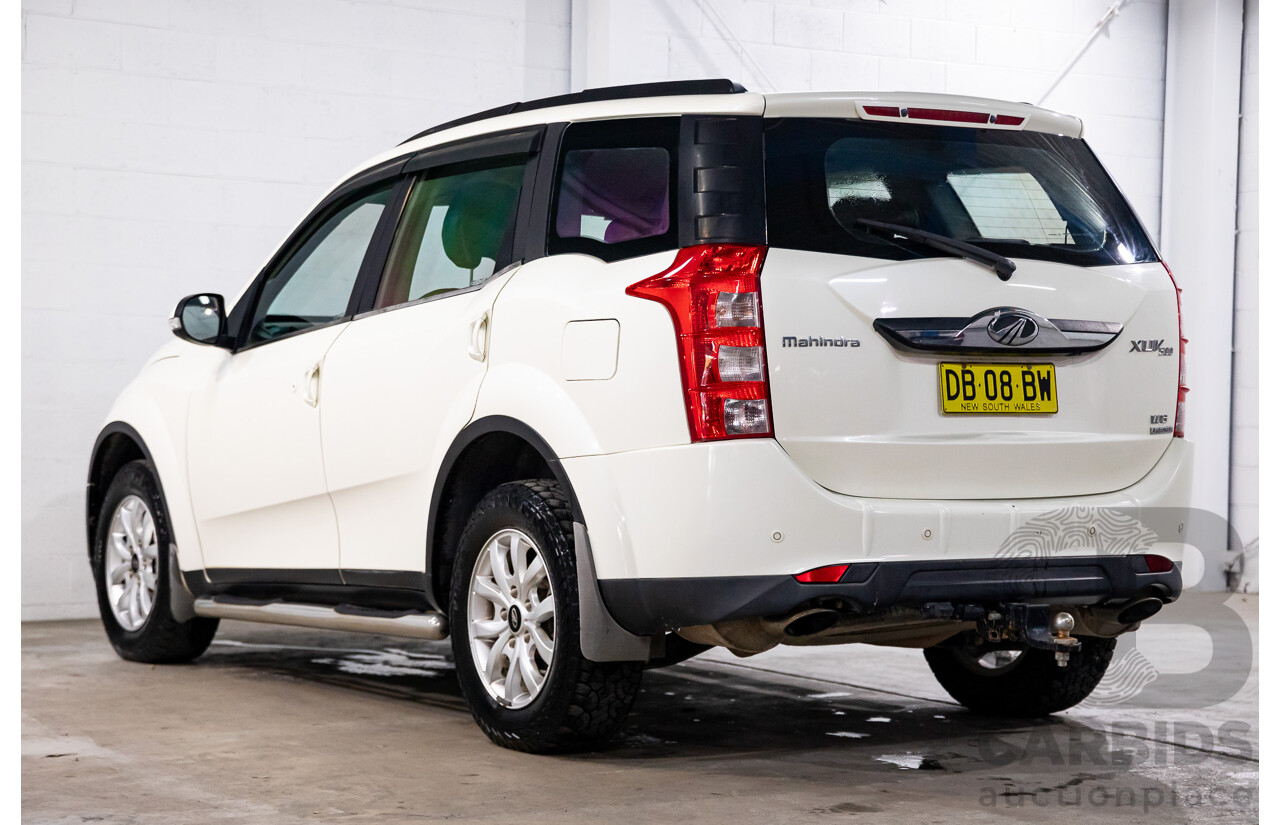 10/2016 Mahindra XUV500 (FWD) MY16 4d Wagon Diamond White Turbo Diesel 2.2L