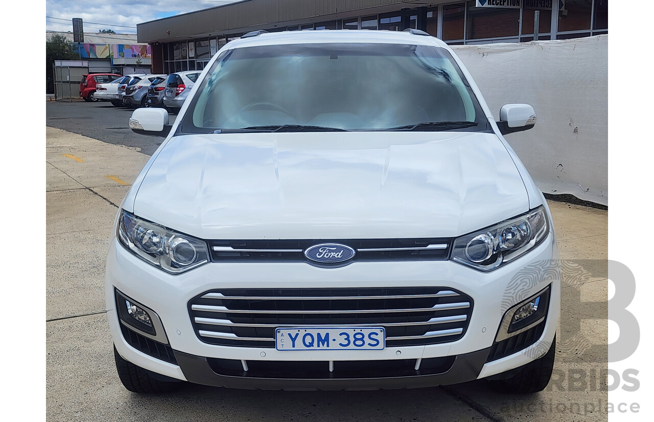 4/2015 Ford Territory TS (rwd) SZ MK2 4d Wagon White 2.7L