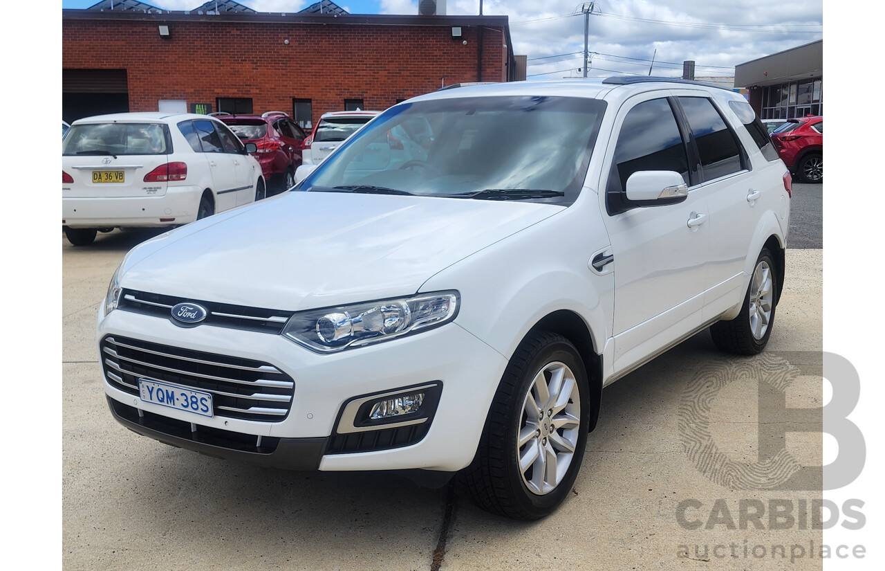 4/2015 Ford Territory TS (rwd) SZ MK2 4d Wagon White 2.7L