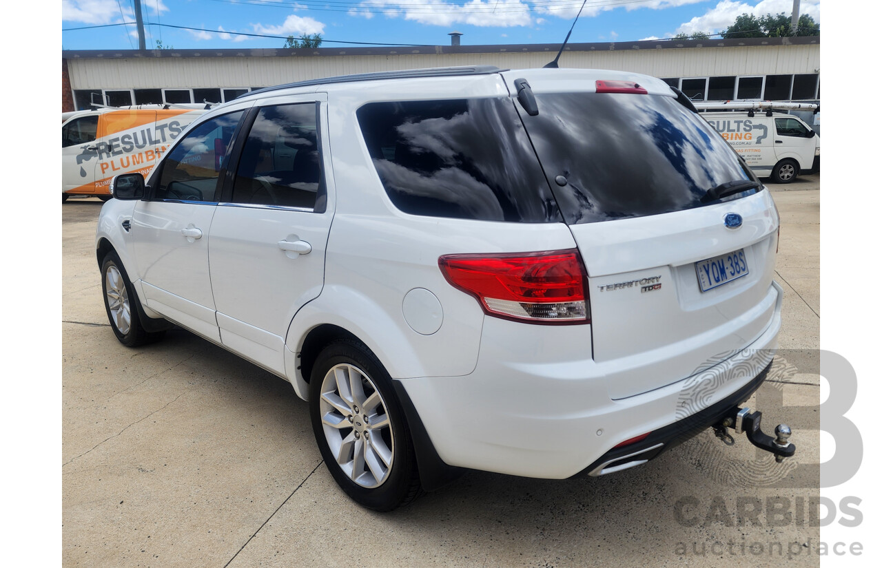 4/2015 Ford Territory TS (rwd) SZ MK2 4d Wagon White 2.7L