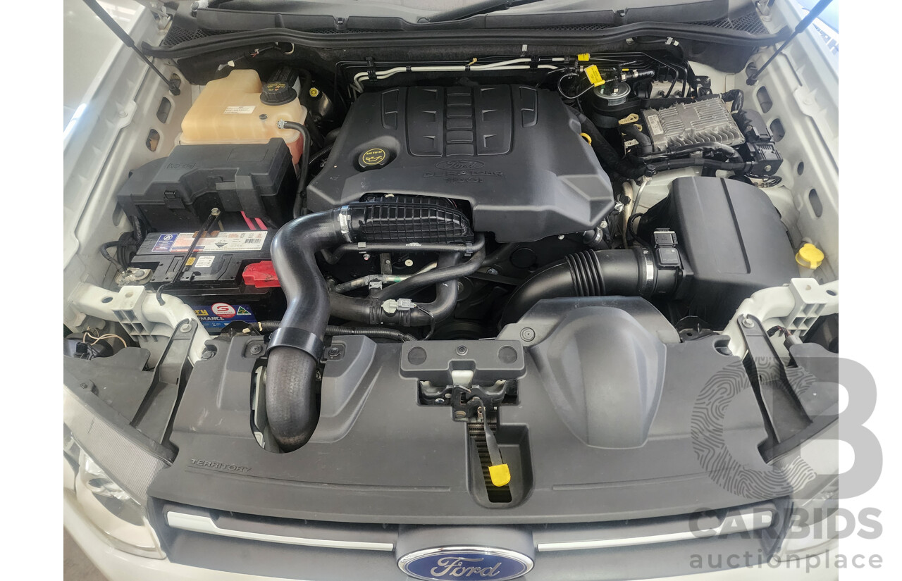 4/2015 Ford Territory TS (rwd) SZ MK2 4d Wagon White 2.7L