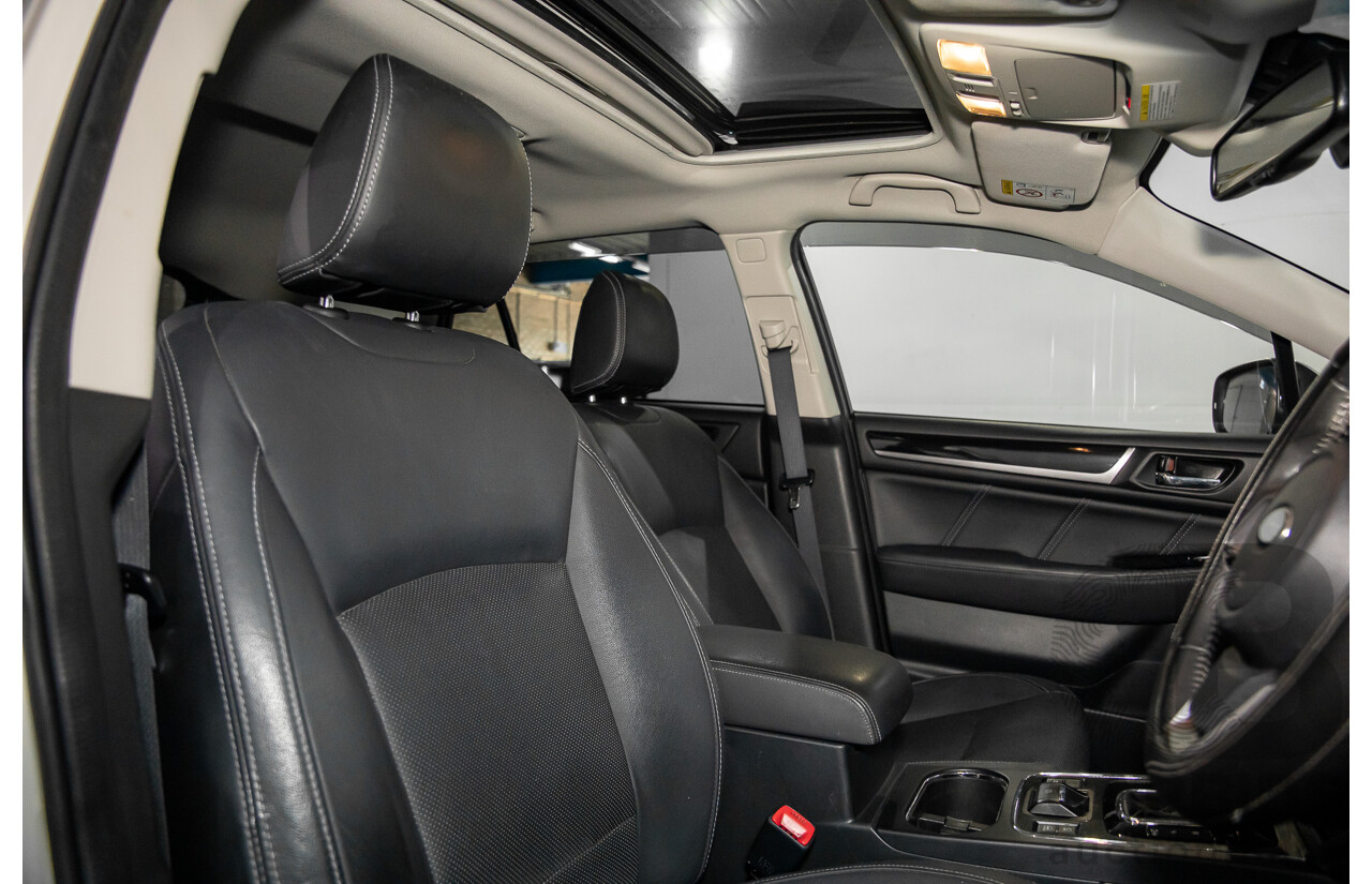 01/2018 Subaru Outback 2.5i Premium (AWD) MY18 4d Wagon Crystal White Pearl 2.5L