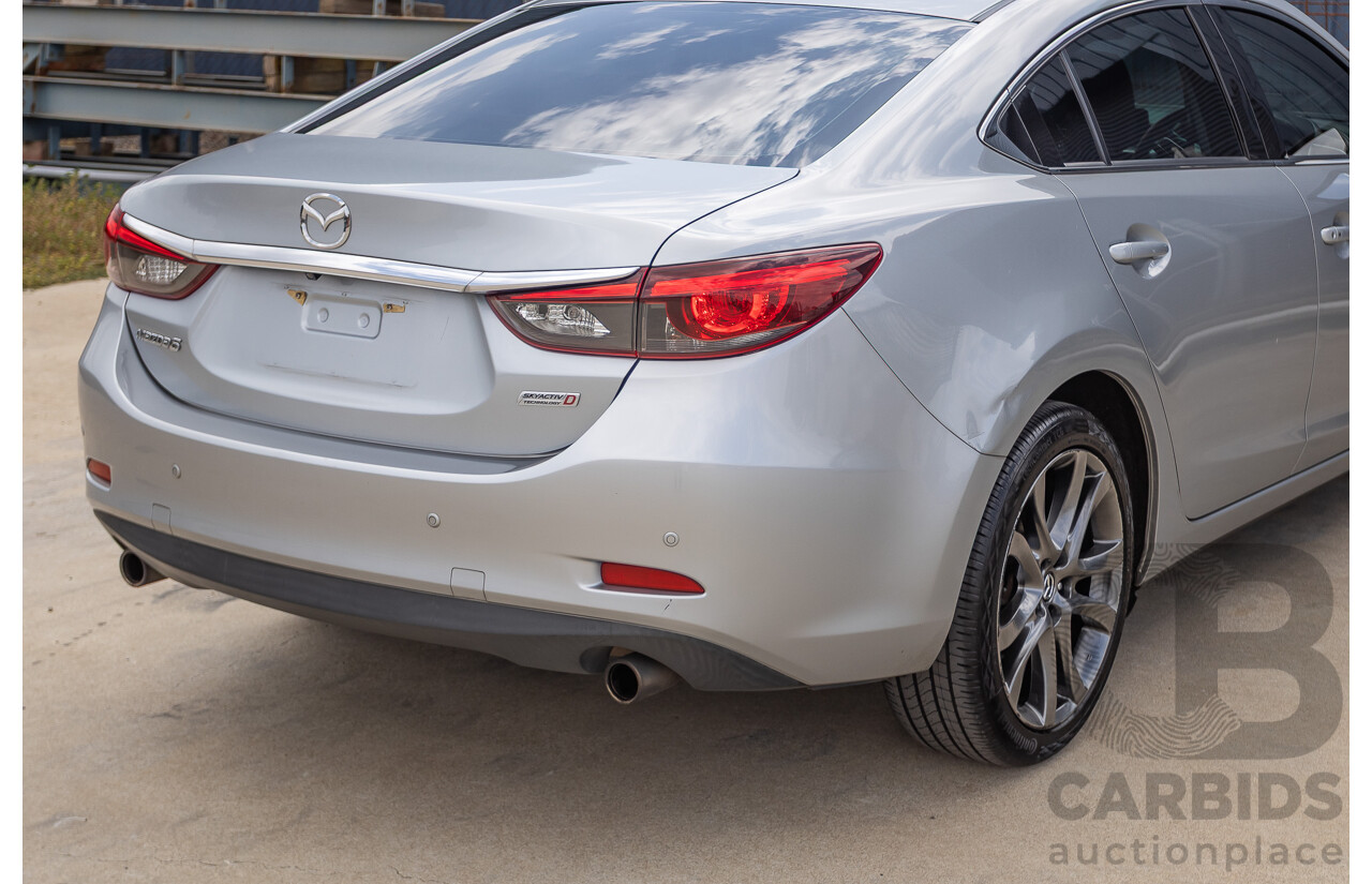 1/2015 Mazda 6 GT 6C MY15 4D Sedan Sonic Silver Twin Turbo Diesel 2.2L