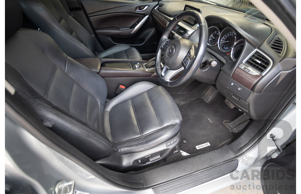 1/2015 Mazda 6 GT 6C MY15 4D Sedan Sonic Silver Twin Turbo Diesel 2.2L