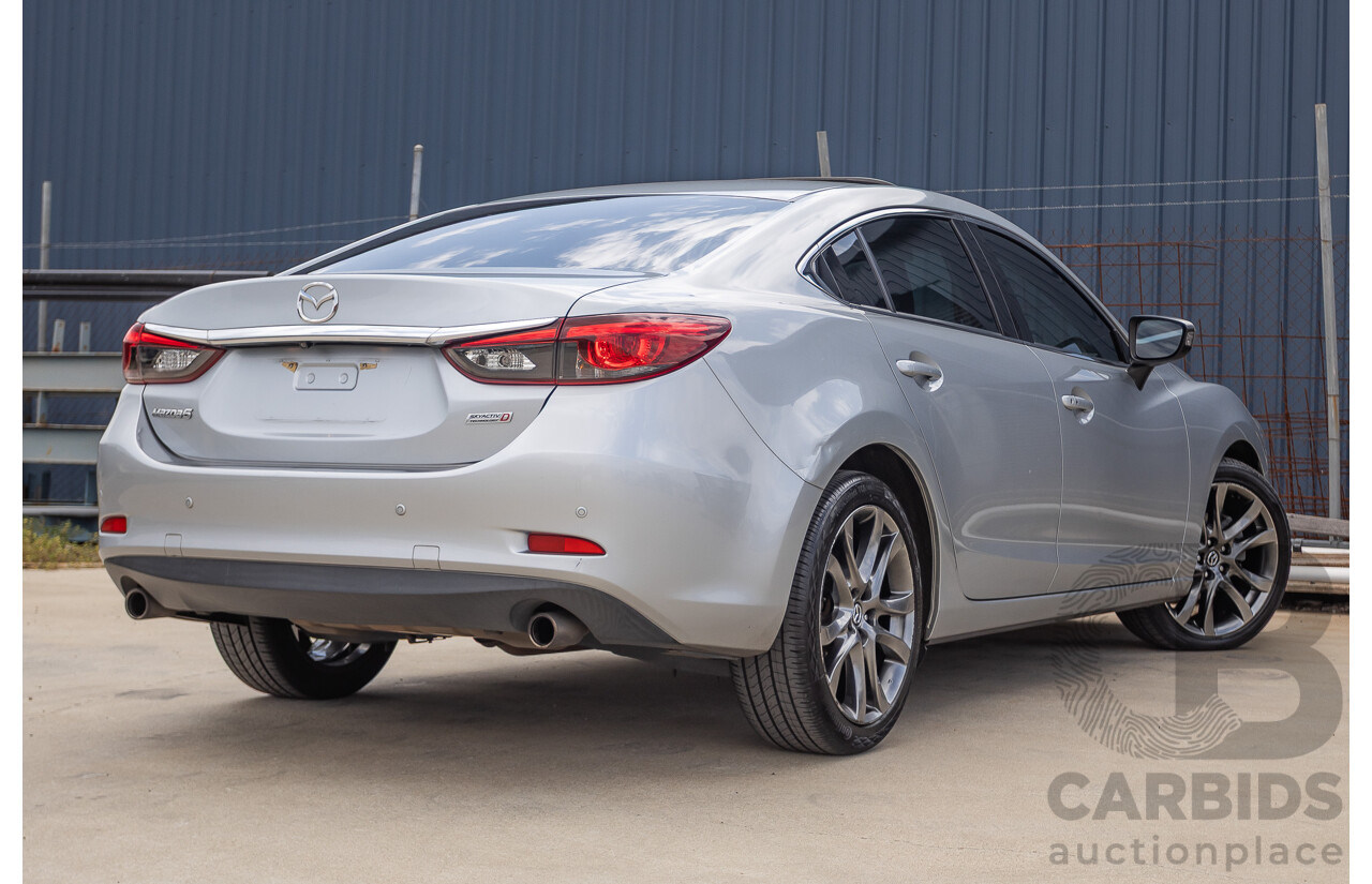 1/2015 Mazda 6 GT 6C MY15 4D Sedan Sonic Silver Twin Turbo Diesel 2.2L