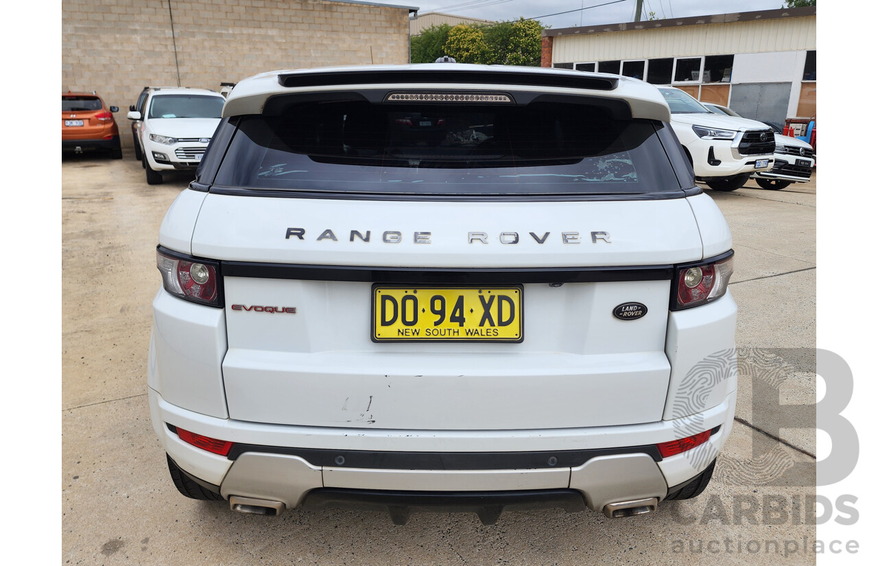 5/2012 Range Rover Evoque SD4 Dynamic LV 5d Wagon White 2.2L