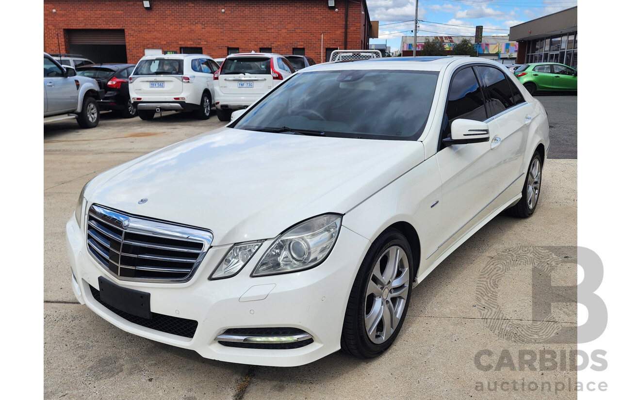 9/2011 Mercedes-Benz E250 CDI Avantgarde 212 MY11 4d Sedan White 2.1L