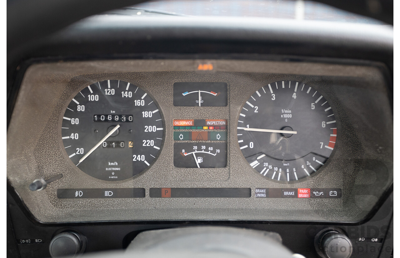 1/1988 BMW 635 CSi E24 2D Coupe Delphin Metallic Grey 3.4L