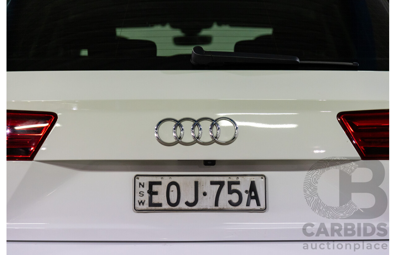 08/2018 Audi Q7 3.0 TDI Quattro (160kW AWD) 4M MY18 4d Wagon Carrara White Turbo Diesel V6 3.0L - 7 Seater