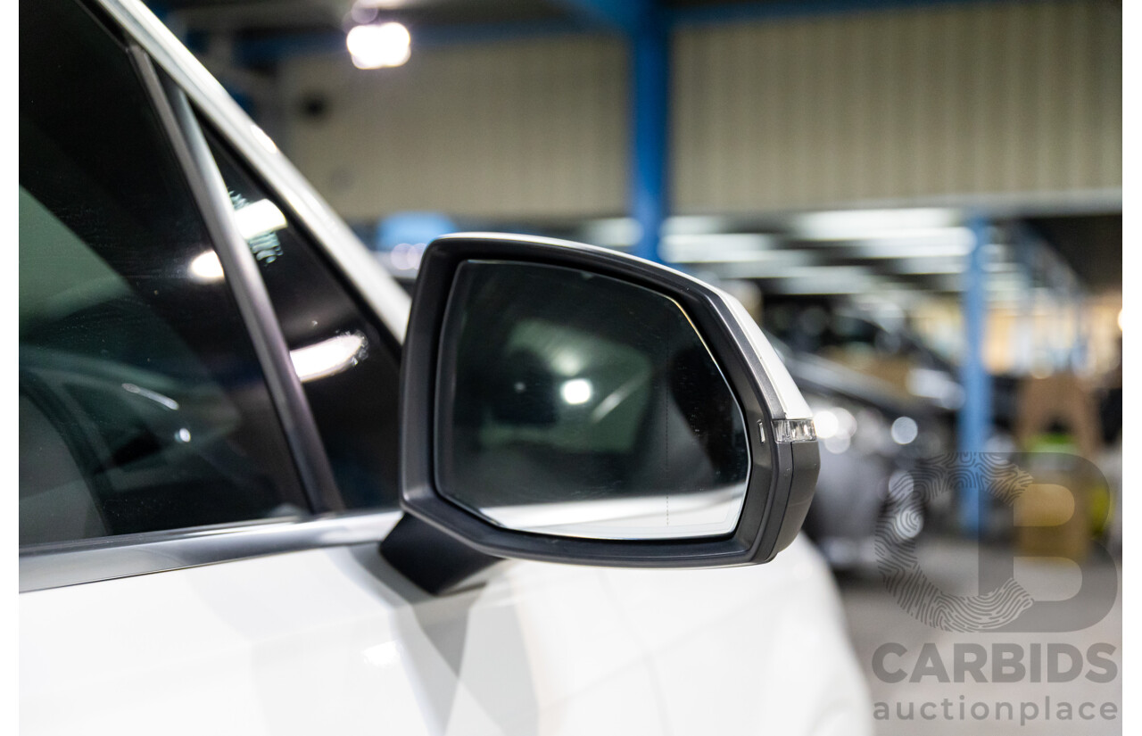 08/2018 Audi Q7 3.0 TDI Quattro (160kW AWD) 4M MY18 4d Wagon Carrara White Turbo Diesel V6 3.0L - 7 Seater