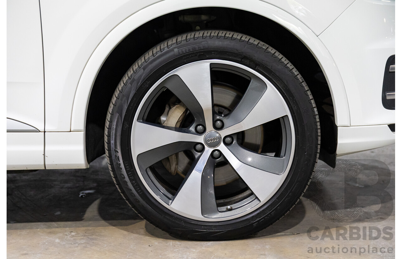 08/2018 Audi Q7 3.0 TDI Quattro (160kW AWD) 4M MY18 4d Wagon Carrara White Turbo Diesel V6 3.0L - 7 Seater