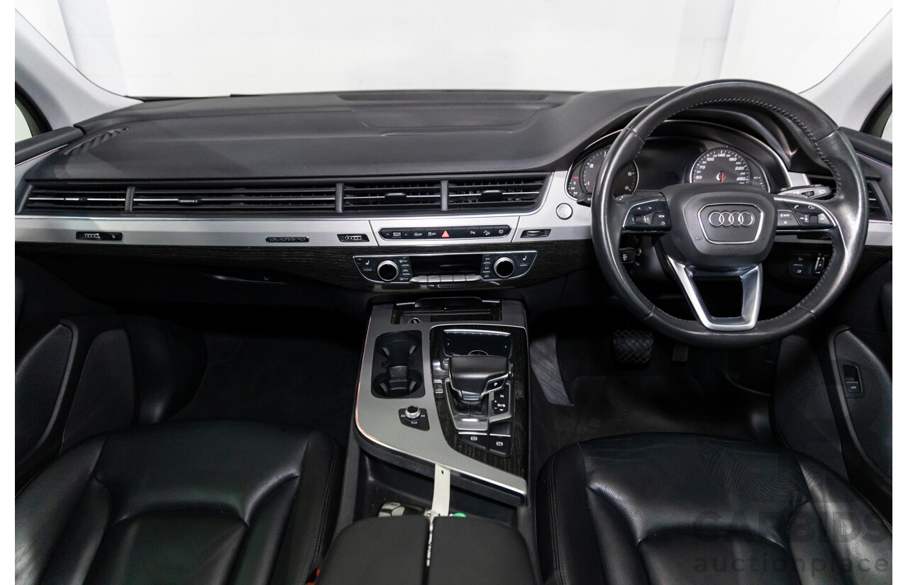 08/2018 Audi Q7 3.0 TDI Quattro (160kW AWD) 4M MY18 4d Wagon Carrara White Turbo Diesel V6 3.0L - 7 Seater