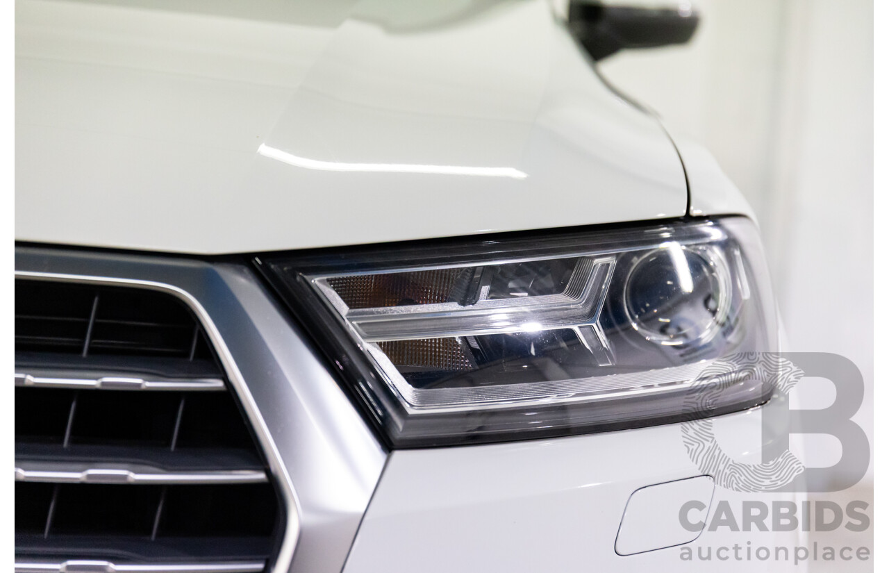 08/2018 Audi Q7 3.0 TDI Quattro (160kW AWD) 4M MY18 4d Wagon Carrara White Turbo Diesel V6 3.0L - 7 Seater