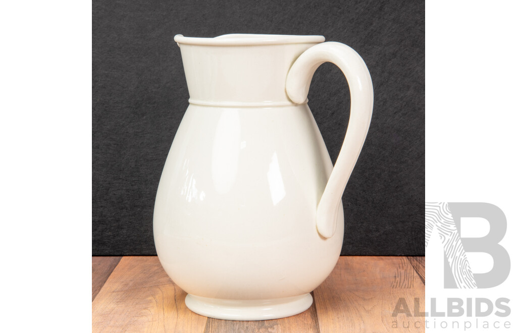 White Ironstone Pitcher
