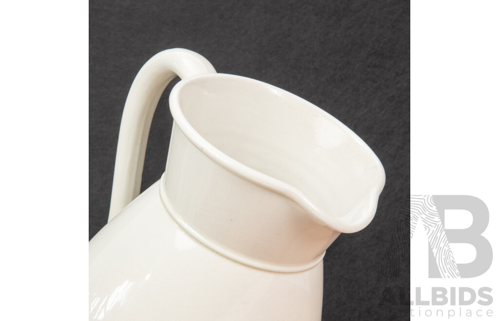 White Ironstone Pitcher