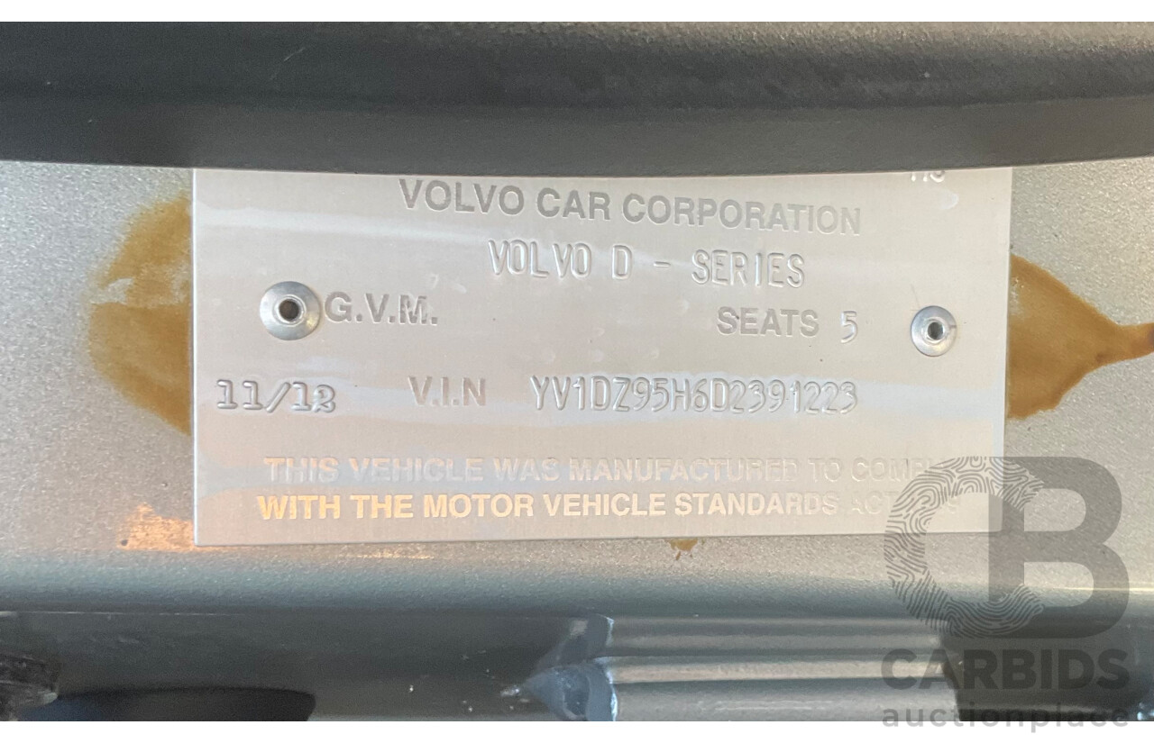 11/2012 Volvo XC60 3.2 Teknik DZ MY12 4d Wagon Mystic Silver Metallic V6 3.2L