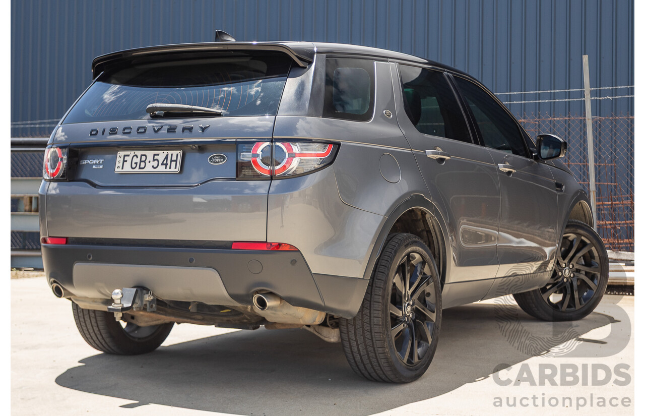 05/2017 Land Rover Discovery Sport TD4 150 HSE (AWD) LC MY17 4D Wagon Corris Grey Metallic Turbo Diesel 2.0L - 7 Seat