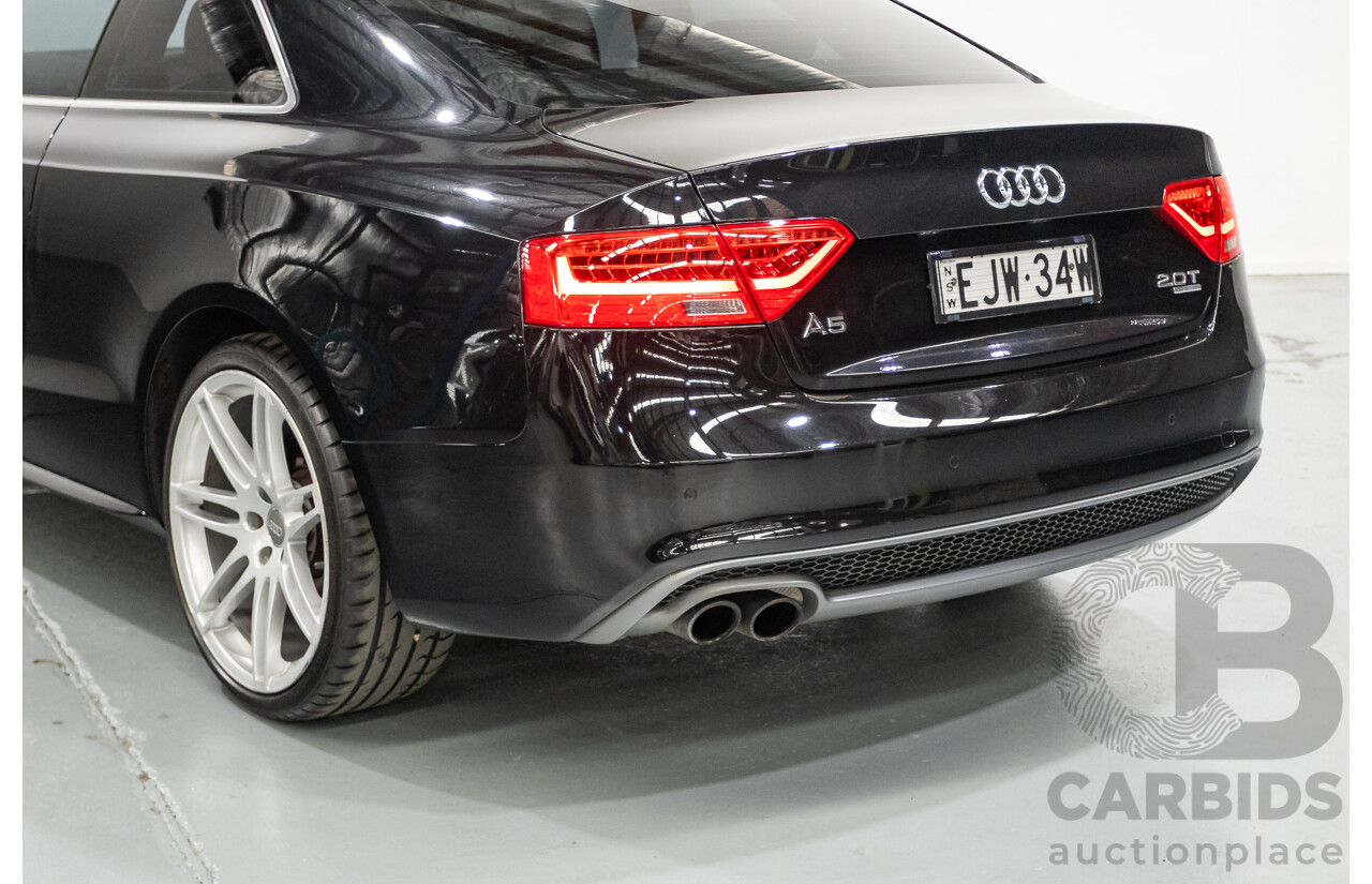 4/2013 Audi A5 2.0 TFSI Quattro (AWD) 8T MY13 2D Coupe Phantom Black Turbo 2.0L