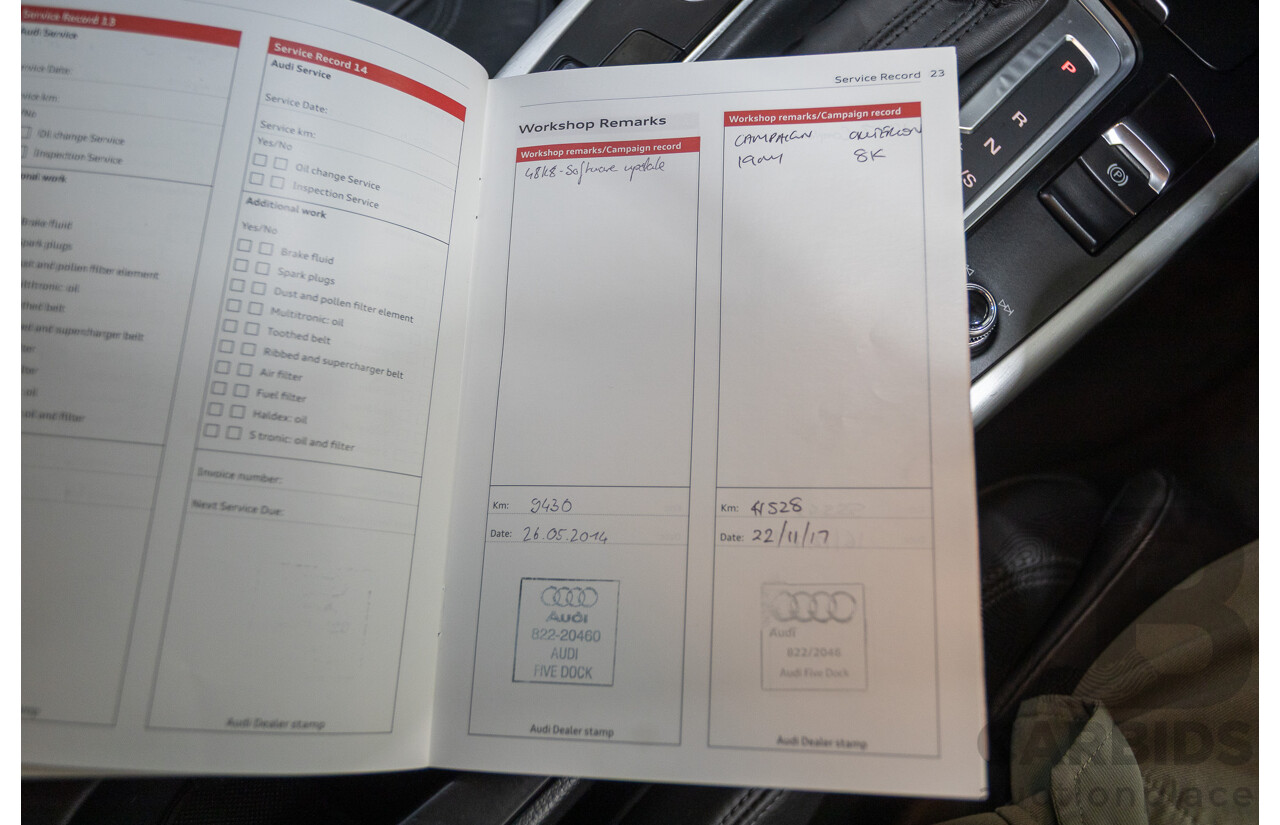 4/2013 Audi A5 2.0 TFSI Quattro (AWD) 8T MY13 2D Coupe Phantom Black Turbo 2.0L