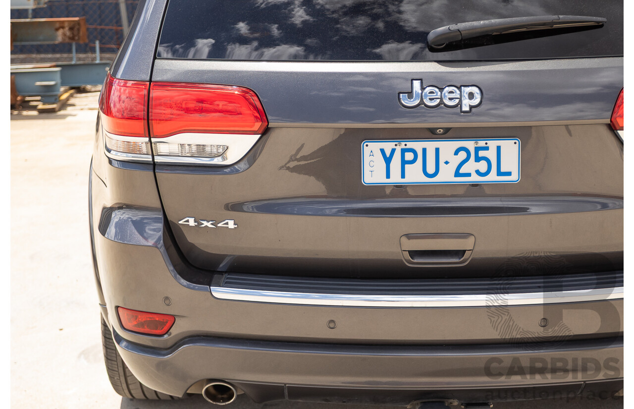 11/2016 Jeep Grand Cherokee Overland (4x4) WK MY15 4D Wagon Granite Crystal Metallic 3.6L V6