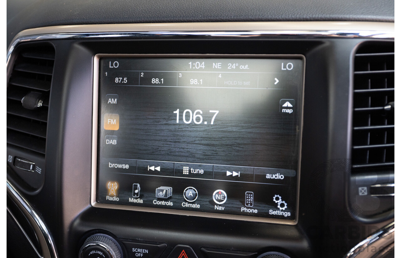 11/2016 Jeep Grand Cherokee Overland (4x4) WK MY15 4D Wagon Granite Crystal Metallic 3.6L V6