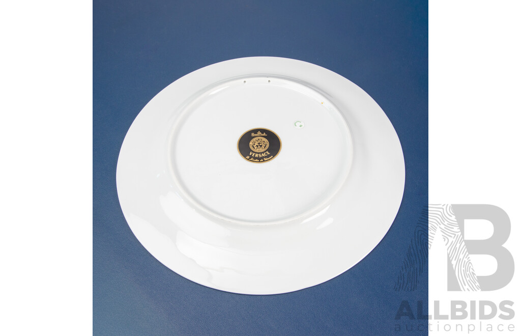 Large Versace Butterfly Themed Cabinet Plate by Rosenthal in Original Box