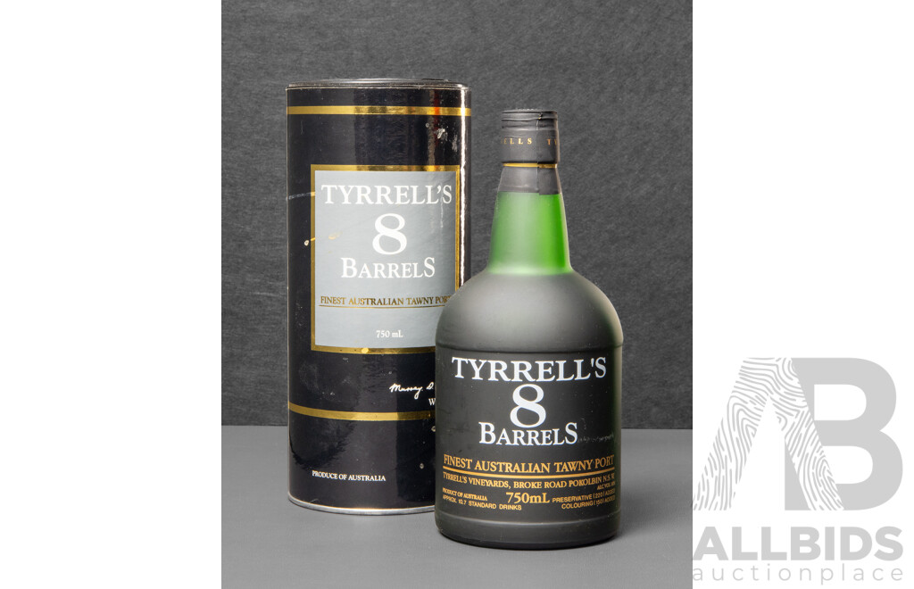 Tyrrell's 8 Barrels Finest Australian Tawny Port in Presentation Tube