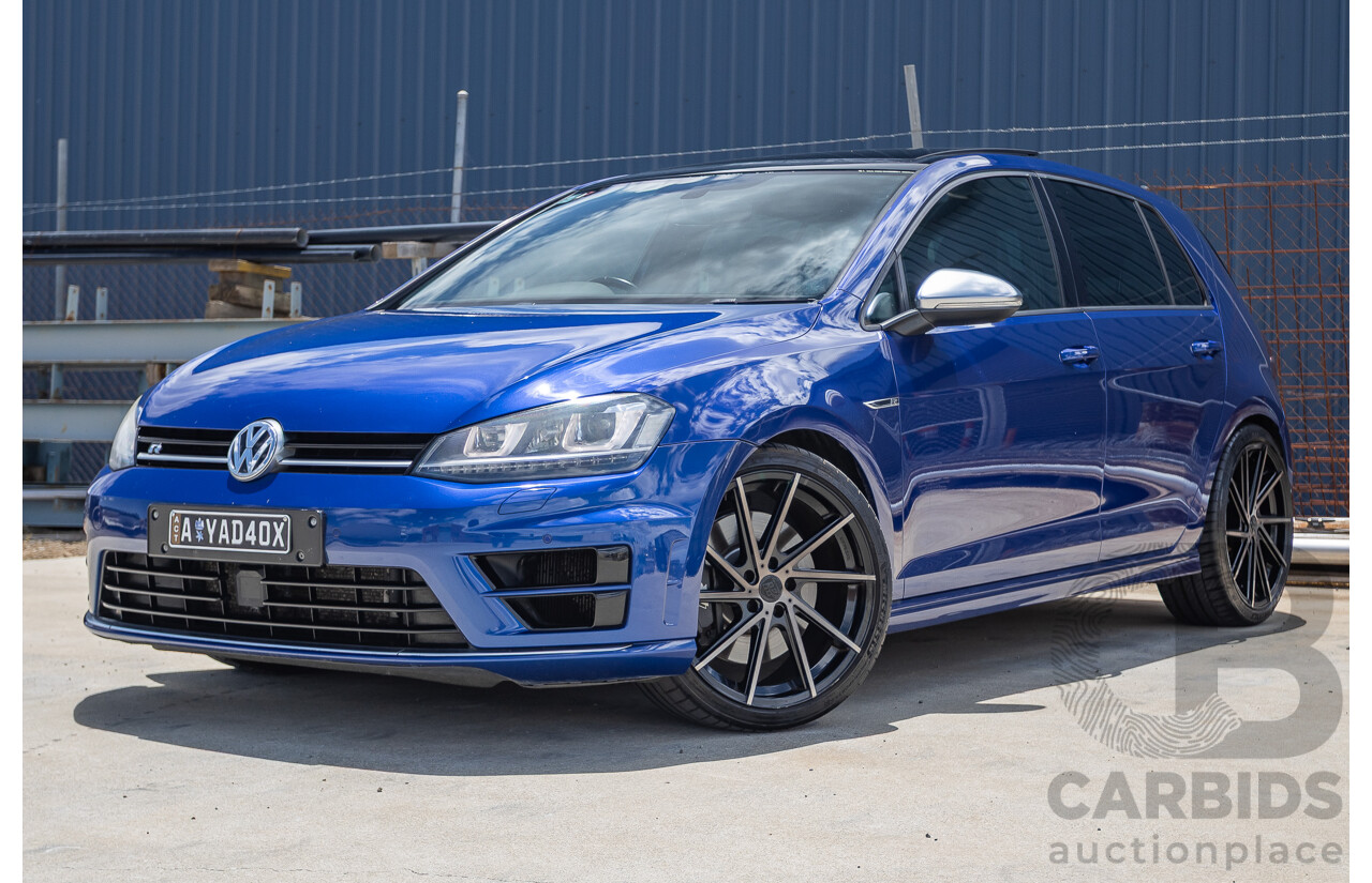 8/2016 Volkswagen Golf R (AWD) AU MY17 5D Hatchback Lapiz Blue Metallic Turbo 2.0L