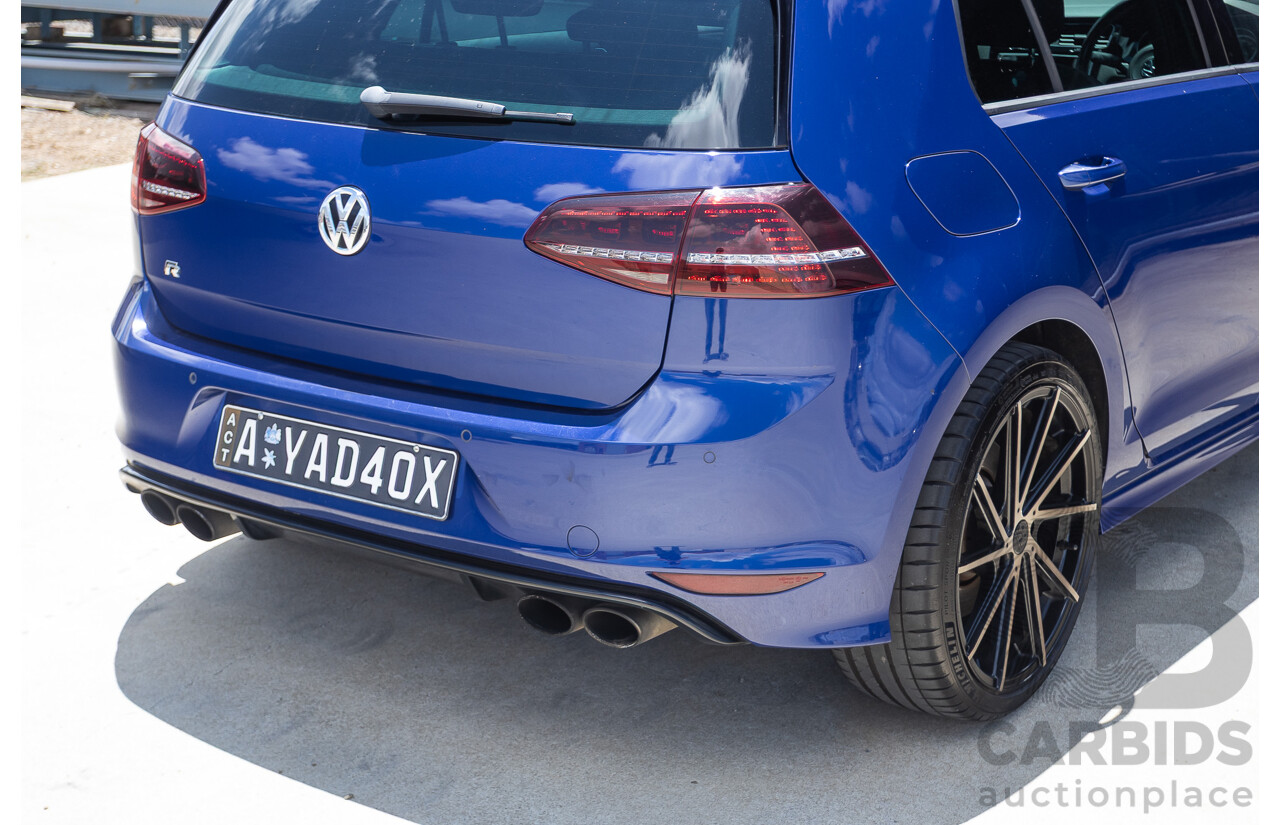 8/2016 Volkswagen Golf R (AWD) AU MY17 5D Hatchback Lapiz Blue Metallic Turbo 2.0L