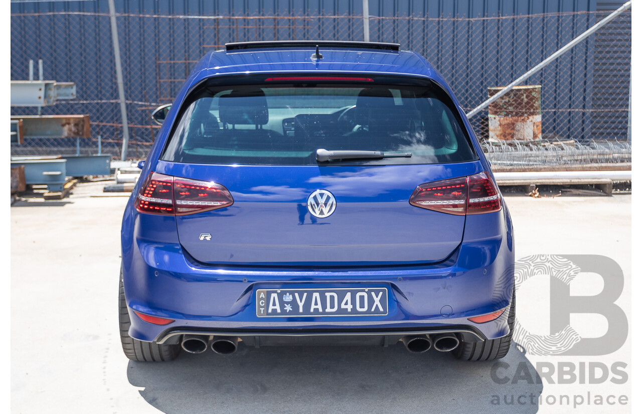 8/2016 Volkswagen Golf R (AWD) AU MY17 5D Hatchback Lapiz Blue Metallic Turbo 2.0L