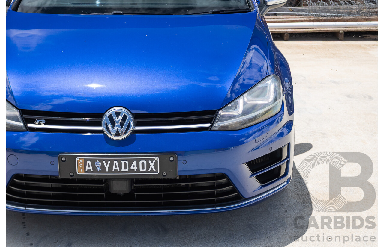 8/2016 Volkswagen Golf R (AWD) AU MY17 5D Hatchback Lapiz Blue Metallic Turbo 2.0L